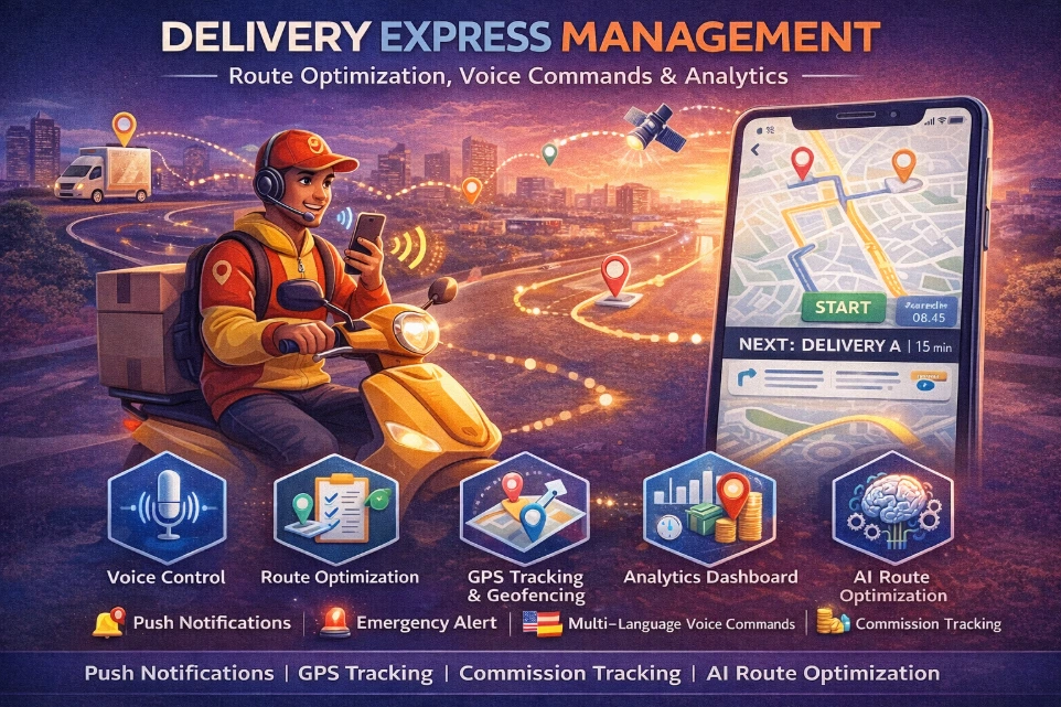 Modul pro doručování s mobilní aplikací